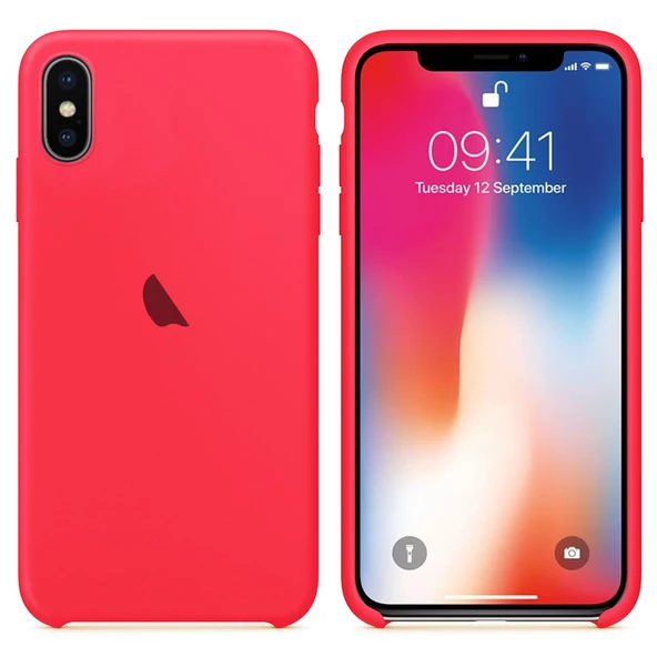 Apple iPhone X / iPhone XS Silikon içi Kadife Lansman Kılıf - Resim 9