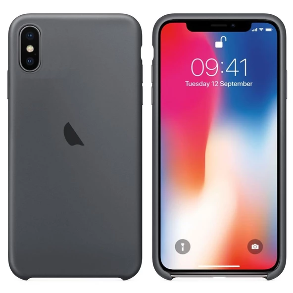 Apple iPhone X / iPhone XS Silikon içi Kadife Lansman Kılıf - Resim 3