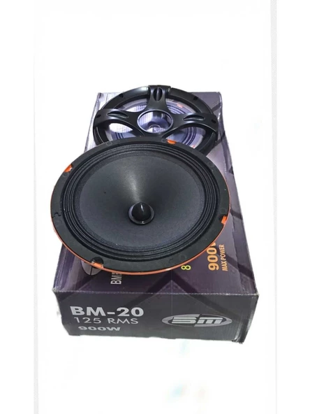 BOSCHMANN BM-20 Oto Midrange 20cm 900 Watt (125 Rms) 2 Adet - 2