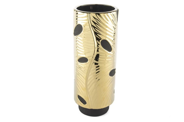 Mikasa Moor Gold Siyah Pors Vazo 12x31cm - 2
