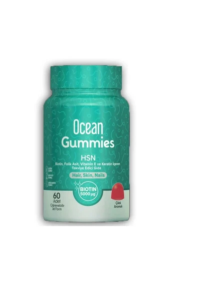 OCEAN GUMMIES HSN 60 Adet Çiğneme Jel Form 8697595873939