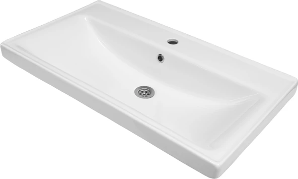 Karen Banyo Lotus Banyo dolabı 80 Cm Lavabo Dahil Antrasit Komple Mebran Mdf - 6