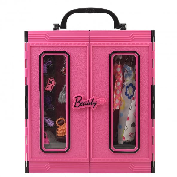 Sonsuz Hareket Bebekli Barbie/Frozen 30+ Giysili Oyuncak Gardrop - 5