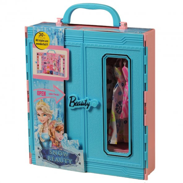 Sonsuz Hareket Bebekli Barbie/Frozen 30+ Giysili Oyuncak Gardrop - 6