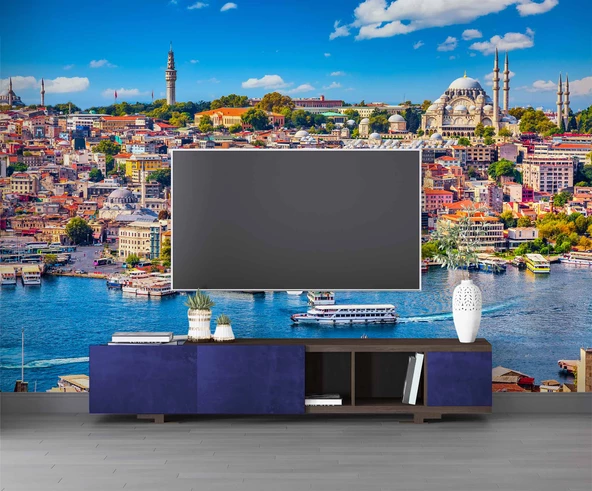 İstanbul Eminönü Manzaralı Duvar Kağıdı - Resim 3