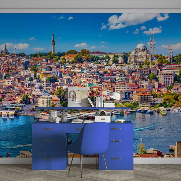 İstanbul Eminönü Manzaralı Duvar Kağıdı - Resim 4