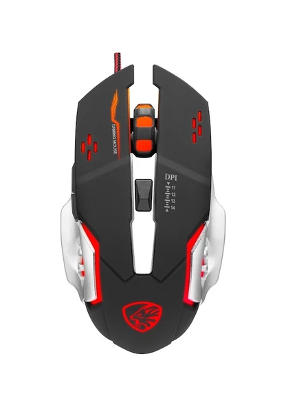 Hytech Hy-X9 Legend Oyuncu Mouse RGb  Led Işıklı 3600  DPı 6 Button (1,5mt Örgülü Kablo)