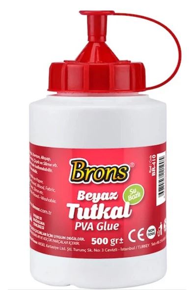 Brons Beyaz Tutkal 500Gr Plastik Yapıştırıcı