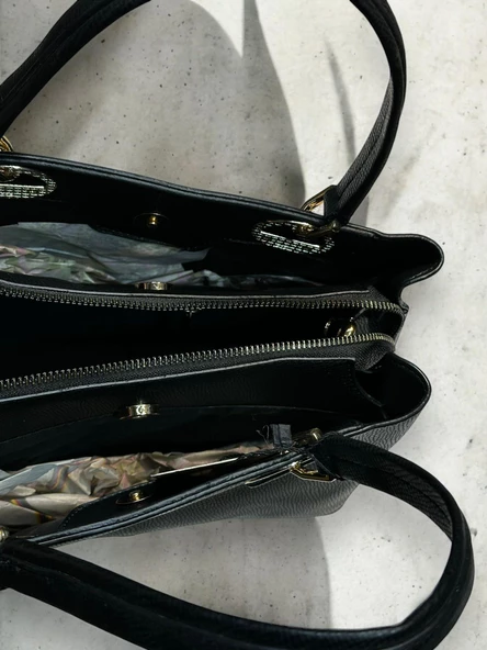 İSOLA El Ve Kol Çantası Olarak Tasarlanmış Suni Deri Bayan Omuz Çantası SL.73634103SYH - Resim 6