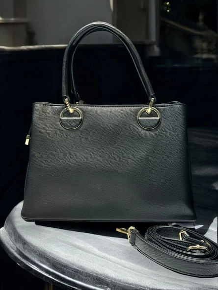 İSOLA El Ve Kol Çantası Olarak Tasarlanmış Suni Deri Bayan Omuz Çantası SL.73634103SYH - Resim 4