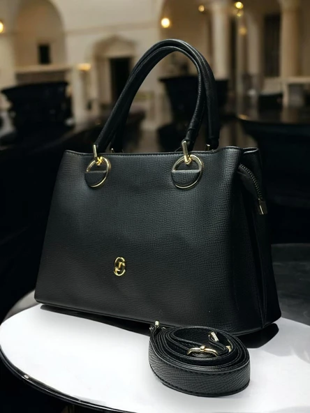 İSOLA El Ve Kol Çantası Olarak Tasarlanmış Suni Deri Bayan Omuz Çantası SL.73634103SYH - Resim 5