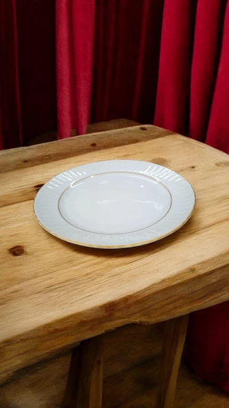 EVMUTFAK Güral porselen sedef model 6 adet  25 cm servis tabağı