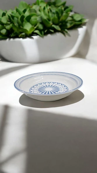 EVMUTFAK Güral porselen  6 adet 19 cm suje çukur yemek tabağı e48