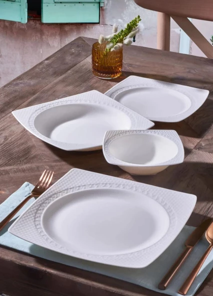 EVMUTFAK Güral porselen 24 parca enjoy yemek takımı - 2