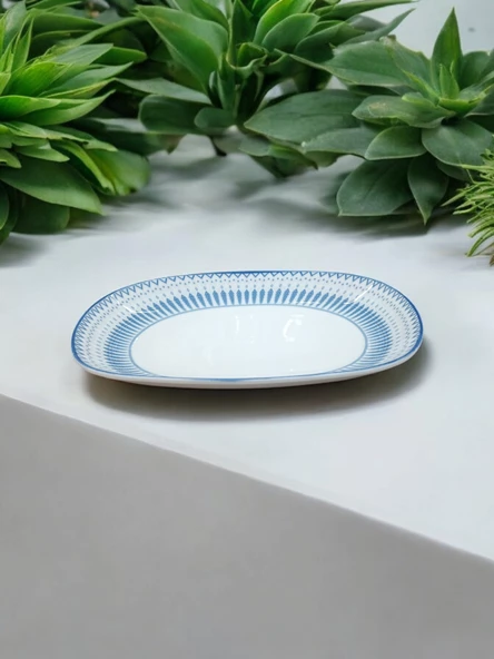 Evmutfak Gural porselen 2 adet 29 cm kayık tabak e48