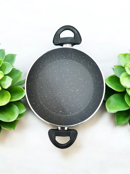 EVMUTFAK eda 22 cm ezme granit sahan yanmaz yapistirmaz