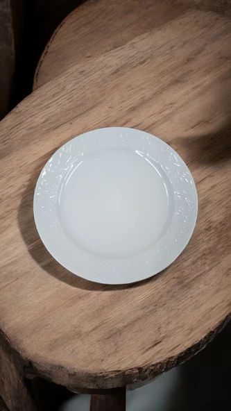 EVMUTFAK Güral porselen  6 adet 20 cm Bahar dali pasta tabağı - 2