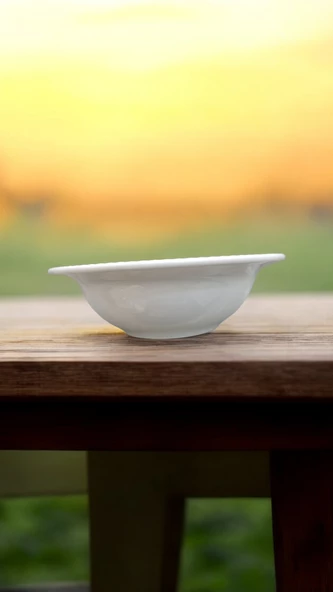 EVMUTFAK Farika 6 adet  15 cm porselen kase zümrüt model - 5