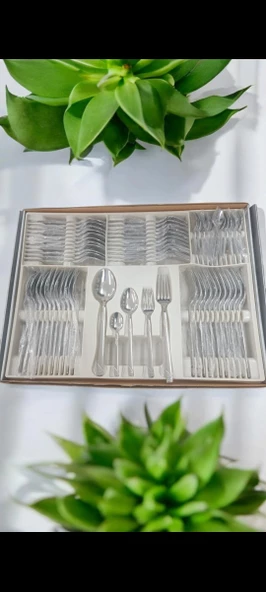 Alaca inci 60 parca 12 kişilik çatal kaşık seti - 2