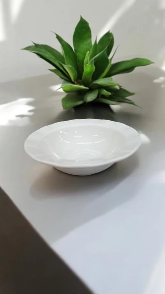 EVMUTFAK Farika 6 adet  15 cm porselen kase zümrüt model - 2