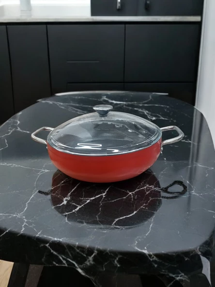 28 cm bonera döküm titanyum pilav tenceresi - 3