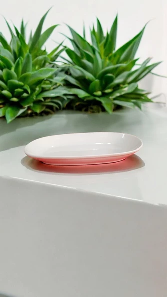EVMUTFAK Güral porselen krem  25 cm kayık tabak gbseo25ky