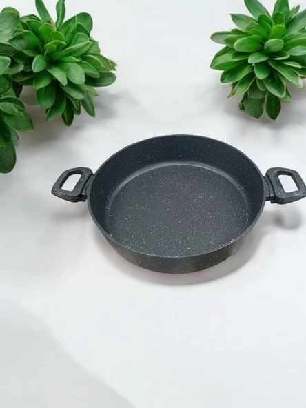 32 cm bonera gri döküm granit pilav tenceresi - 2