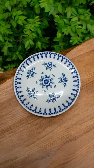 EVMUTFAK Güral porselen 6 adet 19 cm düz şuje pasta tabağı 1654 - Resim 2