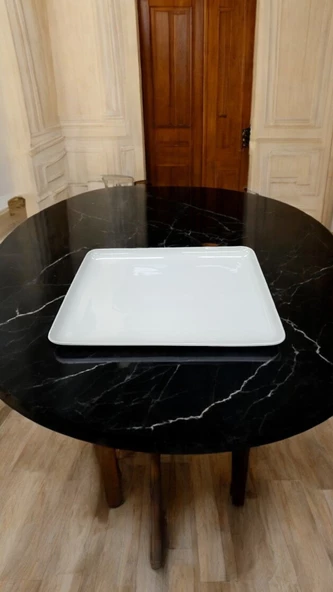 EVMUTFAK Güral porselen 31 cm geniş sunum tabak espsd36ky