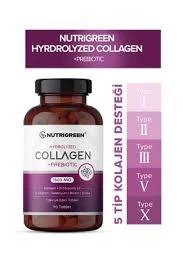 Nutrigreen %100 Doğal Hidrolize Collagen Probiotic İçerikli 90 Tablet