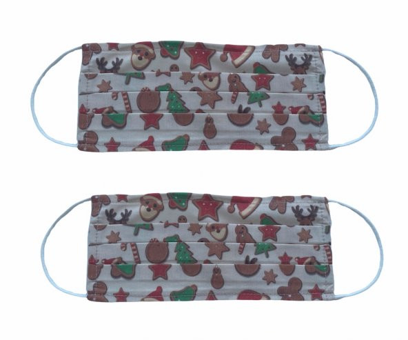 Noel Baba Yetişkin Maske 2li