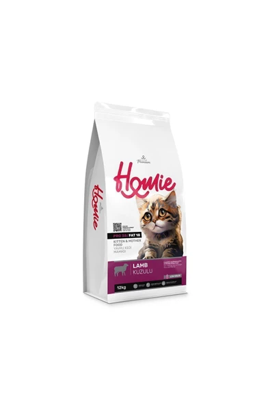 Homie Kitten&mother Düşük Tahıllı Kuzulu Kedi Maması 12 Kg