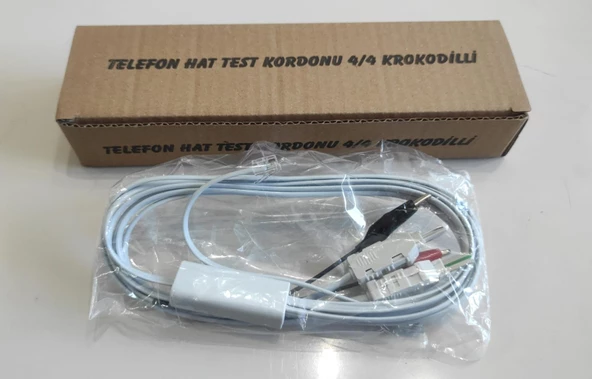 Test Telefonu Kablosu 4/4 Kesmeli 10 ADET AVANTAJLI PAKET