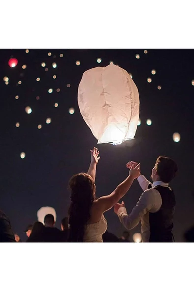 Dilek Feneri Gece Feneri Dilek Balonu Romantik Balon - 2