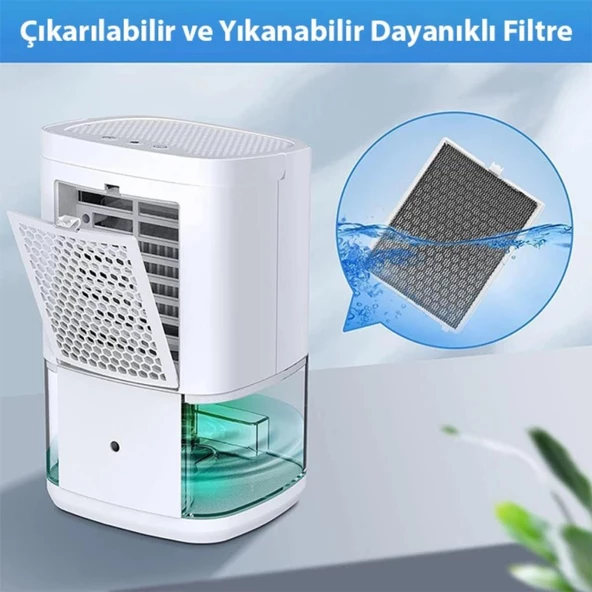 Polham Otomatik 1 Litre Banyo,Mutfak, Çamaşır Odası İçin Nem Alma Cihazı, Rutubet ve Nem Engelleyici - 5