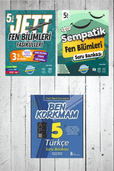 5.Sınıf Ünlüler Jett Fen Bilimleri Fasikülü-Sempatik Fen Bilimleri Soru Bankası ürün görseli 1
