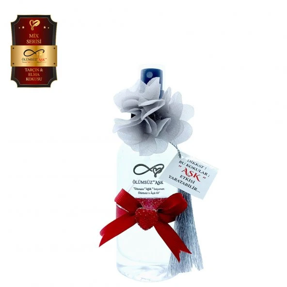 Ölümsüz "Aşk" Mix Serisi Tarçın & Elma  Kokulu 150 ml Sprey Şişe Oto ve Ortam Kokusu 5 Adet ürün görseli 1