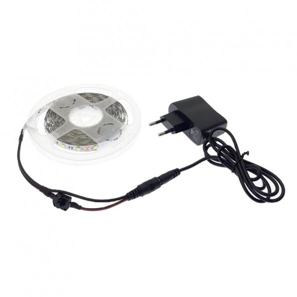 Mutfak Dolabı İçin 5 Metre Mavi 3 Çipli Şerit Led Anahtarlı Set - 4