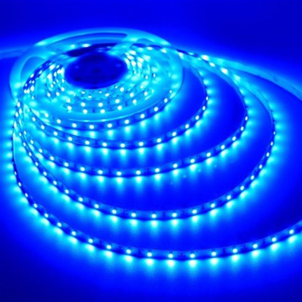 Mutfak Dolabı İçin 5 Metre Mavi 3 Çipli Şerit Led Anahtarlı Set - 7