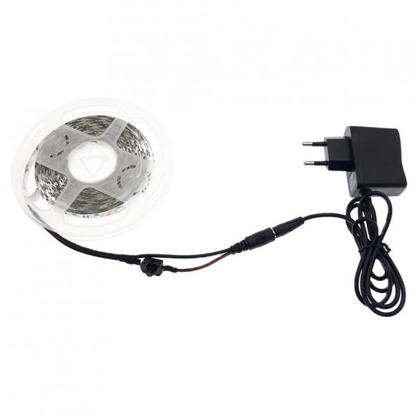 Mutfak Dolabı İçin 5 Metre Mavi 3 Çipli Şerit Led Anahtarlı Set - 1