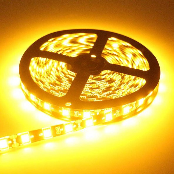 Mutfak Dolabı İçin 4 Metre Amber 3 Çipli Şerit Led Anahtarlı Set - 6