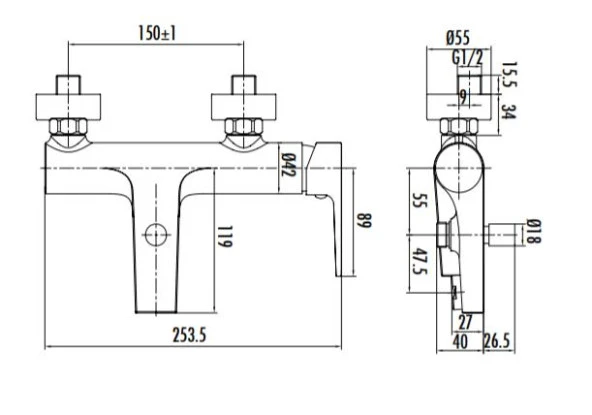 Creavit Sürgülü Duş Seti Siyah Mat SH493S - 3