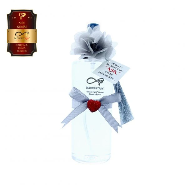 Ölümsüz "Aşk" Mix Serisi Tarçın & Elma  Kokulu 250 ml Sprey Şişe Oto ve Ortam Kokusu 5 Adet ürün görseli