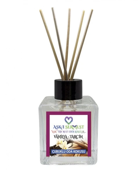 Aşk-ı Sermest Jaddoree Çiçek Aromalı Bambu Çubuklu Oda Kokusu Parfüm,  Küp Şişe,  200 mL, 3 Adet - 1