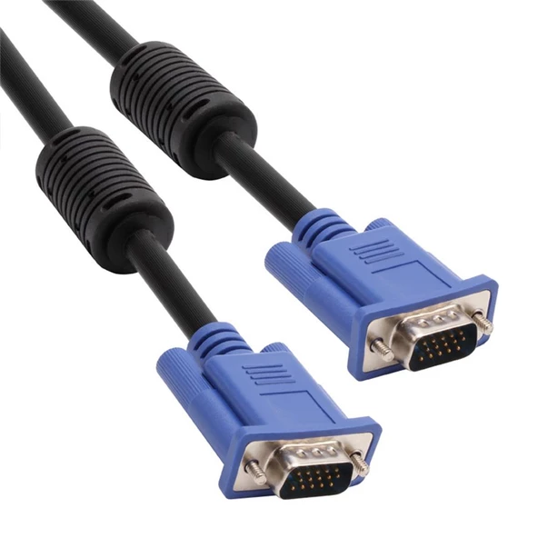 Vcom Mavi Konnektör Siyah 30 Metre Vga-M-Vga-M Kablo
