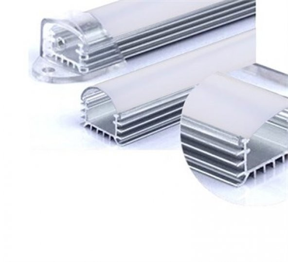 Bar Led Boş Kasa 50Cm Opak Beyaz Kapaklı 5630 5730 4014