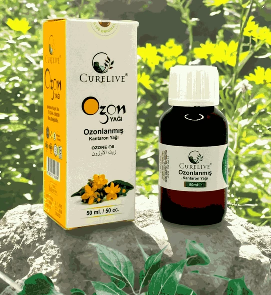 CURELIVE Ozonlanmış Kantaron Yağı 50ml (Ozon yağı)