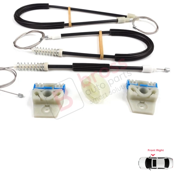 VW Passat B7 362 365 2010-2014 CC A32 A33 2011-2020 İçin Elektrikli Ön Sağ Cam Kriko Tamir Seti - Resim 5
