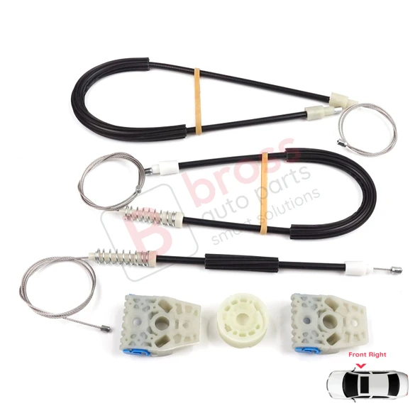 VW Passat B7 362 365 2010-2014 CC A32 A33 2011-2020 İçin Elektrikli Ön Sağ Cam Kriko Tamir Seti - Resim 2
