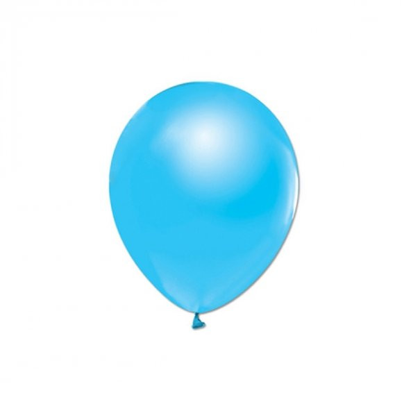 Metalik Mavi Balon 100 Adet